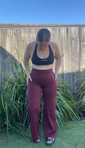 24/7 Wide Legs - Burgundy