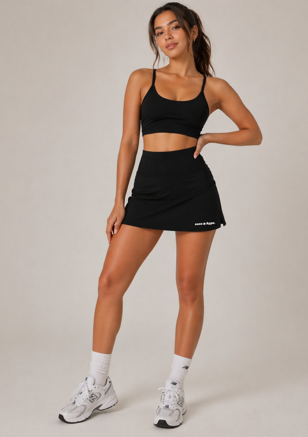 Taylah Tennis Skort - Core Black