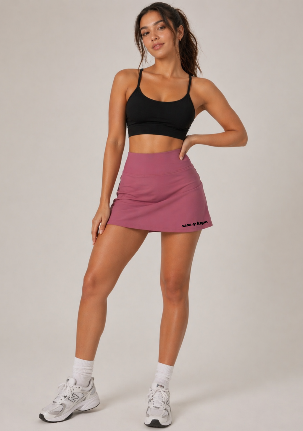 Taylah Tennis Skort - Dusty Rose